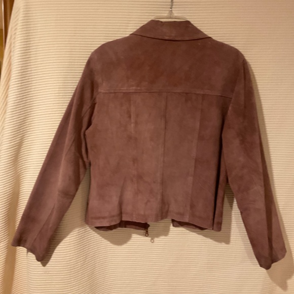 Light Brown Suede Jacket Fully Lined - Picture 4 of 12